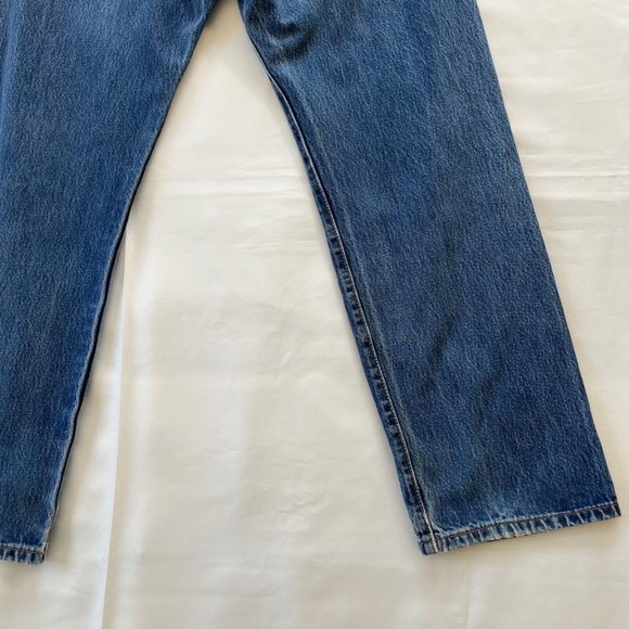 LEVI'S Jeans 501 Vintage Denim Blue Medium Wash Faded 90s Y2K Button Fly 34x30 - Picture 14 of 15